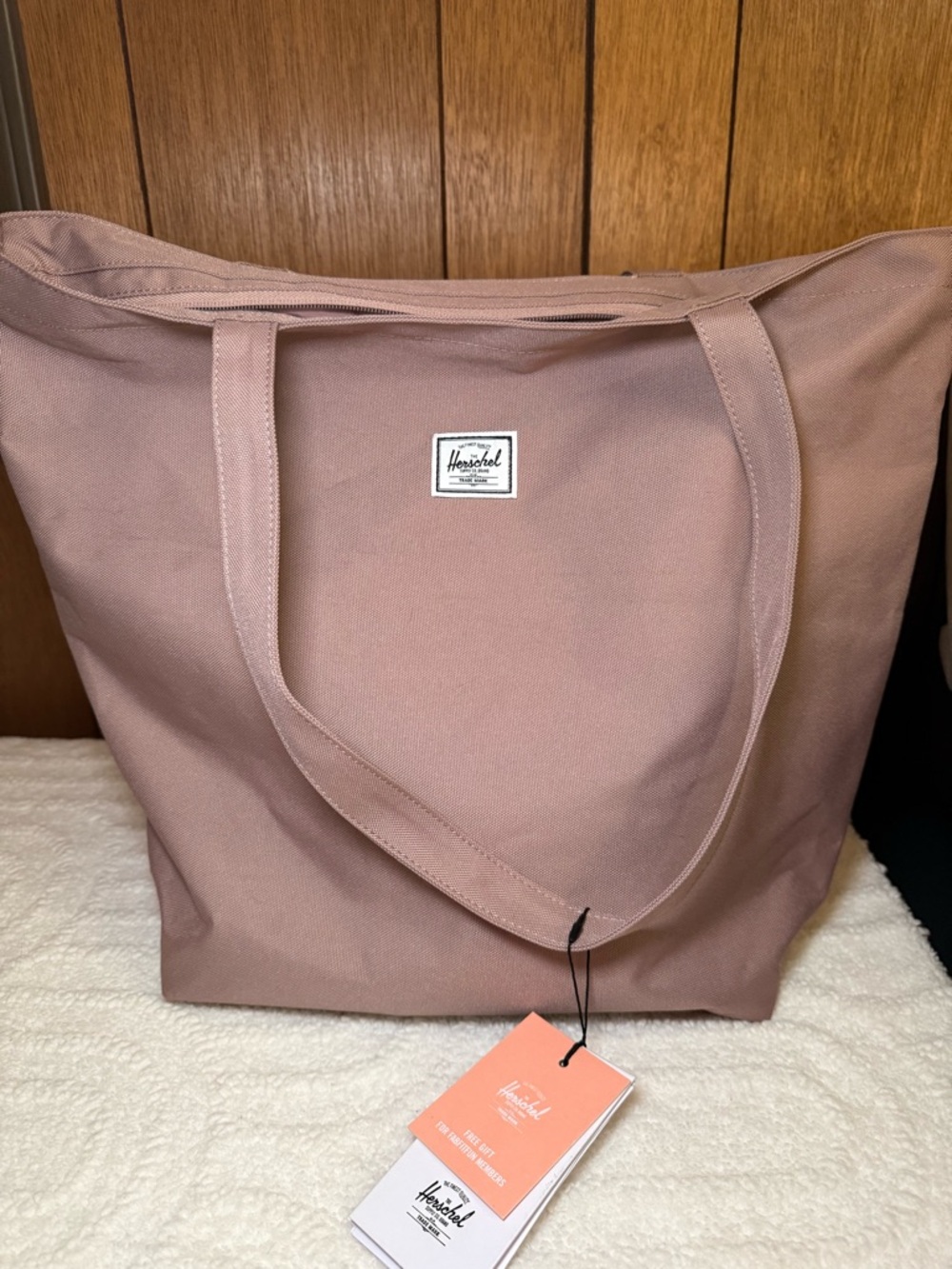 Herschel Supply Company Dusty Rose Canvas Tote